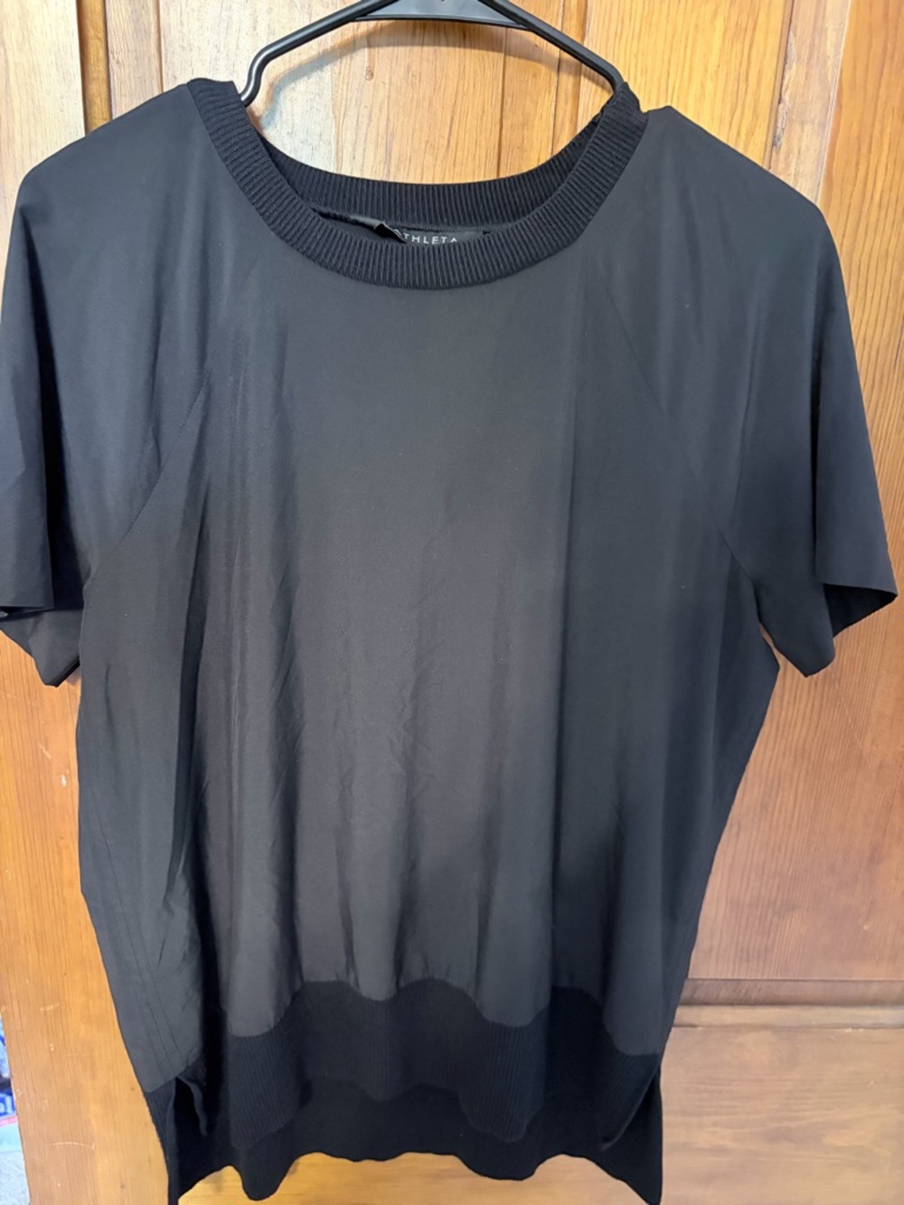 Athleta Black Short Sleeve Knit Tunic